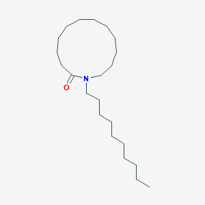 molecular formula C22H43NO B14618730 1-Decyl-1-azacyclotridecan-2-one CAS No. 58331-36-5