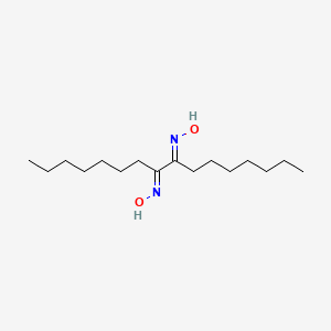 (NE)-N-[(9E)-9-hydroxyiminohexadecan-8-ylidene]hydroxylamine