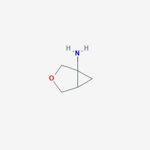 molecular formula C5H9NO B1461877 3-Oxabicyclo[3.1.0]hexan-1-amine CAS No. 2027628-40-4