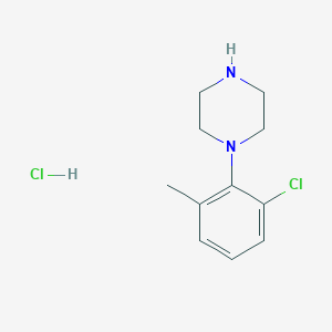 molecular formula C11H16Cl2N2 B1461878 1-(2-氯-6-甲基苯基)哌嗪盐酸盐 CAS No. 1803596-41-9