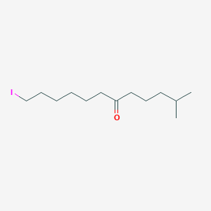 molecular formula C13H25IO B14618786 12-Iodo-2-methyldodecan-6-one CAS No. 56884-44-7