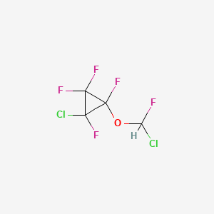 1-Chloro-2-[chloro(fluoro)methoxy]-1,2,3,3-tetrafluorocyclopropane