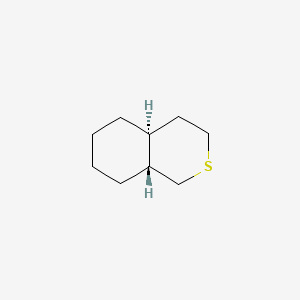 molecular formula C9H16S B14618804 trans-3-Thiabicyclo[4.4.0]decane CAS No. 57259-81-1