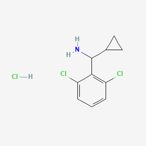 molecular formula C10H12Cl3N B1461881 Cyclopropyl(2,6-dichlorophenyl)methanamine hydrochloride CAS No. 1803587-88-3