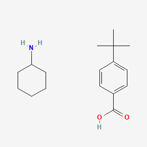 molecular formula C17H27NO2 B14618812 4-tert-Butylbenzoic acid--cyclohexanamine (1/1) CAS No. 60586-02-9