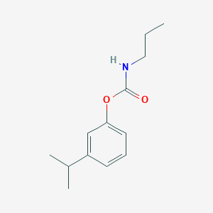 molecular formula C13H19NO2 B14618823 3-(Propan-2-yl)phenyl propylcarbamate CAS No. 60309-18-4