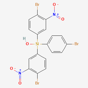 Bis(4-bromo-3-nitrophenyl)(4-bromophenyl)silanol