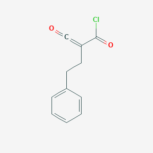 molecular formula C11H9ClO2 B14618844 (Chlorocarbonyl)(2-phenylethyl)ketene CAS No. 57421-94-0