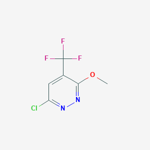 molecular formula C6H4ClF3N2O B1461885 6-Chloro-3-methoxy-4-(trifluoromethyl)pyridazine CAS No. 1416821-58-3