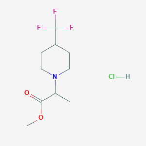 Methyl 2-[4-(trifluoromethyl)piperidin-1-yl]propanoate hydrochloride