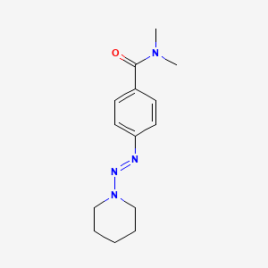 N,N-Dimethyl-4-[(E)-(piperidin-1-yl)diazenyl]benzamide