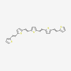 2,2'-{Thiene-2,5-diylbis[(ethene-2,1-diyl)thiene-5,2-diylethene-2,1-diyl]}dithiophene