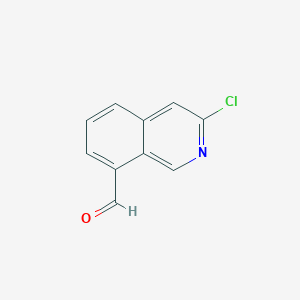 molecular formula C10H6ClNO B1461888 3-Chloroisoquinoline-8-carbaldehyde CAS No. 1337882-35-5