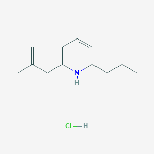 molecular formula C13H22ClN B1461892 2,6-Bis(2-methyl-2-propenyl)-1,2,3,6-tetrahydropyridine hydrochloride CAS No. 1185071-36-6