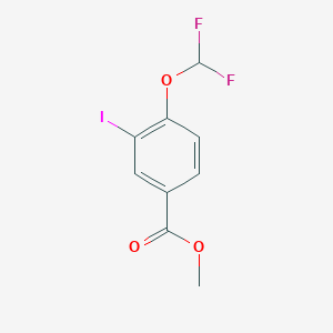 molecular formula C9H7F2IO3 B1461893 4-(二氟甲氧基)-3-碘苯甲酸甲酯 CAS No. 1131614-23-7