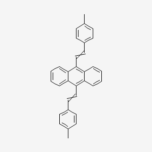 molecular formula C32H26 B14618930 9,10-Bis[2-(4-methylphenyl)ethenyl]anthracene CAS No. 60949-08-8