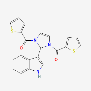 [2-(1H-Indol-3-yl)-1H-imidazole-1,3(2H)-diyl]bis[(thiophen-2-yl)methanone]