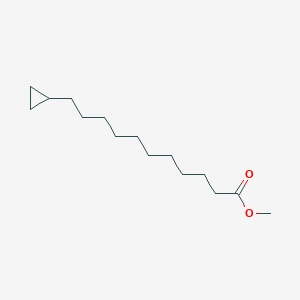 molecular formula C15H28O2 B14618933 Cyclopropaneundecanoic acid, methyl ester CAS No. 58322-58-0