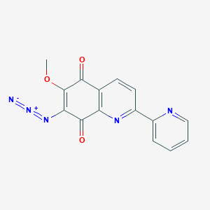 molecular formula C15H9N5O3 B14618939 7-Azido-6-methoxy-2-(pyridin-2-yl)quinoline-5,8-dione CAS No. 60582-48-1