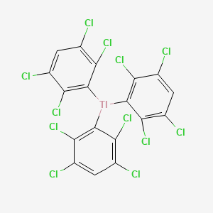 molecular formula C18H3Cl12Tl B14618950 Tris(2,3,5,6-tetrachlorophenyl)thallane CAS No. 58228-57-2