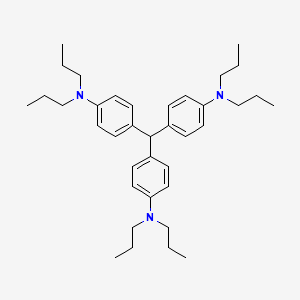 molecular formula C37H55N3 B14618964 Benzenamine, 4,4',4''-methylidynetris[N,N-dipropyl- CAS No. 60813-12-9