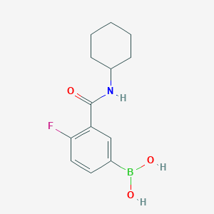 molecular formula C13H17BFNO3 B1461897 (3-(环己基氨基甲酰基)-4-氟苯基)硼酸 CAS No. 874219-24-6