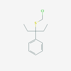 {3-[(Chloromethyl)sulfanyl]pentan-3-yl}benzene