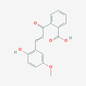 molecular formula C17H14O5 B14618995 2-[3-(2-Hydroxy-5-methoxyphenyl)acryloyl]benzoic acid CAS No. 60878-08-2