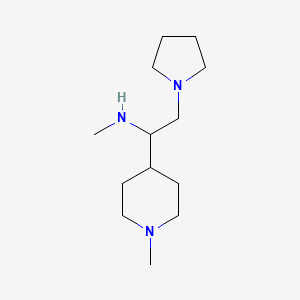 molecular formula C13H27N3 B1461900 甲基-[1-(1-甲基-哌啶-4-基)-2-吡咯烷-1-基-乙基]-胺 CAS No. 886362-99-8