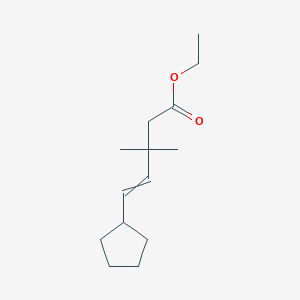 Ethyl 5-cyclopentyl-3,3-dimethylpent-4-enoate