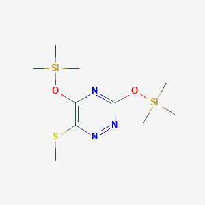 6-(Methylsulfanyl)-3,5-bis[(trimethylsilyl)oxy]-1,2,4-triazine