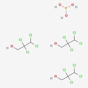 molecular formula C9H15Cl12O6P B14619027 Phosphorous acid;2,2,3,3-tetrachloropropan-1-ol CAS No. 59671-24-8