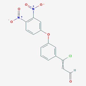 3-Chloro-3-[3-(3,4-dinitrophenoxy)phenyl]prop-2-enal