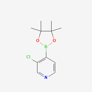 molecular formula C11H15BClNO2 B1461904 3-Chloro-4-(4,4,5,5-tetramethyl-1,3,2-dioxaborolan-2-yl)pyridine CAS No. 458532-90-6