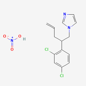 1-[2-(2,4-Dichlorophenyl)pent-4-enyl]imidazole;nitric acid