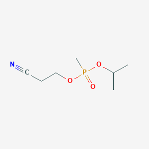 molecular formula C7H14NO3P B14619058 2-Cyanoethyl propan-2-yl methylphosphonate CAS No. 58264-11-2