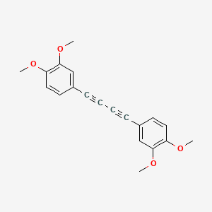 molecular formula C20H18O4 B14619075 1,1'-(Buta-1,3-diyne-1,4-diyl)bis(3,4-dimethoxybenzene) CAS No. 58335-56-1