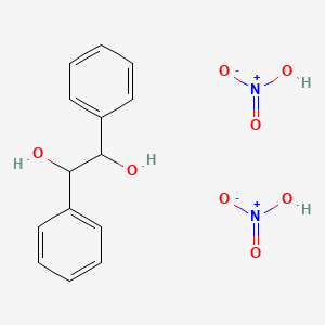 molecular formula C14H16N2O8 B14619080 1,2-Diphenylethane-1,2-diol;nitric acid CAS No. 58286-69-4