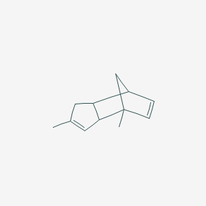 molecular formula C12H16 B14619099 Tricyclo[5.2.1.0(2.6)]deca-3,8-diene, 1,4-dimethyl CAS No. 60729-30-8