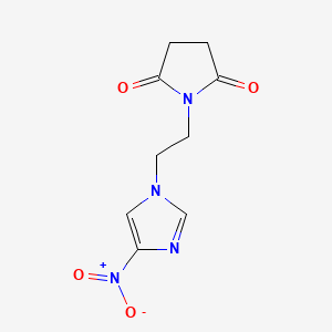 1-[2-(4-Nitro-1H-imidazol-1-yl)ethyl]pyrrolidine-2,5-dione