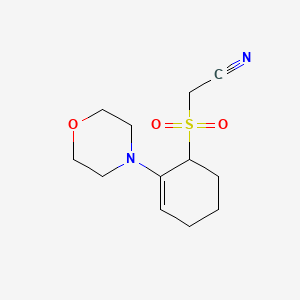 Acetonitrile, [[2-(4-morpholinyl)-2-cyclohexen-1-yl]sulfonyl]-