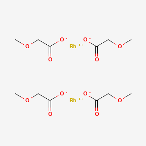 molecular formula C12H20O12Rh2 B14619152 Rhodium, tetrakis(mu-methoxyacetato)di- CAS No. 59188-11-3