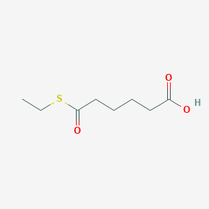 molecular formula C8H14O3S B14619159 6-(Ethylsulfanyl)-6-oxohexanoic acid CAS No. 60718-22-1