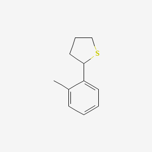 molecular formula C11H14S B14619172 Thiophene, tetrahydro-2-(2-methylphenyl)- CAS No. 57932-41-9