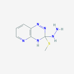 Pyrido[2,3-e]-1,2,4-triazine, 3-hydrazino-3,4-dihydro-3-(methylthio)-