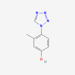 molecular formula C8H8N4O B1461920 3-methyl-4-(1H-tetrazol-1-yl)phenol CAS No. 1203172-72-8