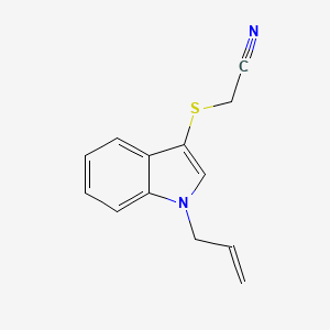 {[1-(Prop-2-en-1-yl)-1H-indol-3-yl]sulfanyl}acetonitrile