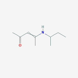 molecular formula C9H17NO B14619214 4-[(Butan-2-yl)amino]pent-3-en-2-one CAS No. 59487-12-6