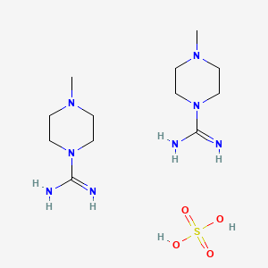 molecular formula C12H30N8O4S B1461924 4-Methylpiperazine-1-carboxamidine hemisulfate CAS No. 28457-20-7