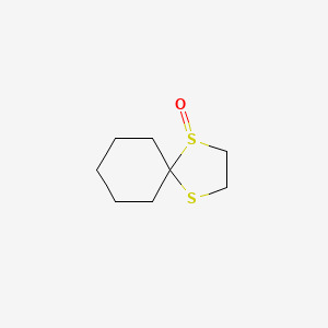 molecular formula C8H14OS2 B14619273 1lambda~4~,4-Dithiaspiro[4.5]decan-1-one CAS No. 59796-91-7